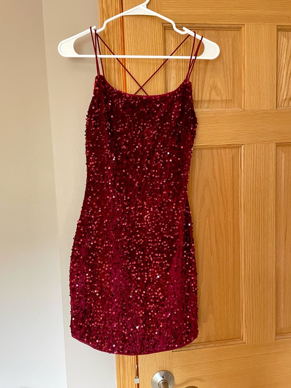 Red Sequin/Sparkle Cocktail Dress